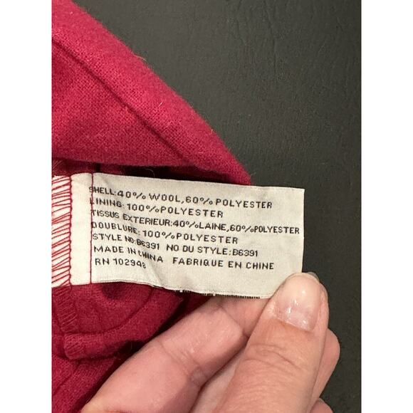 Anthropologie Tulle NEW Dress Women’s Size L Wool Blend Red Burgundy - Picture 10 of 11
